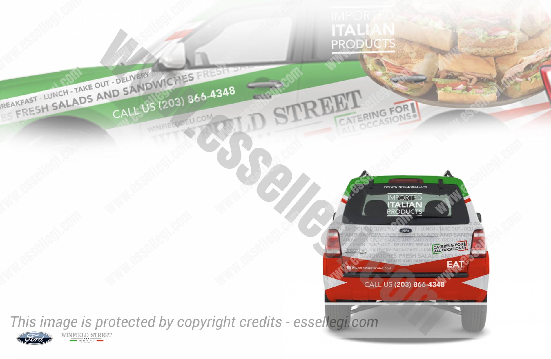 Ford Explorer | Italian Restaurant | Car Wrap Design