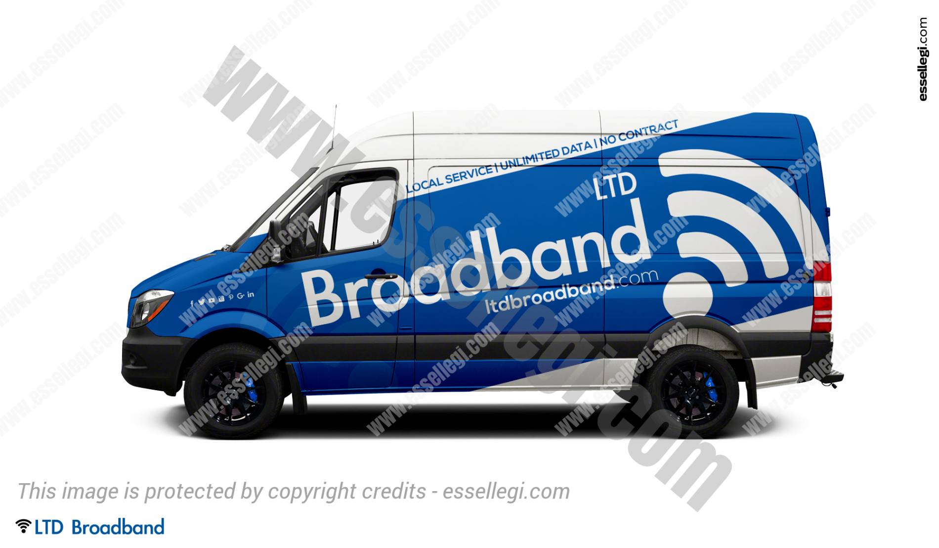 Mercedes Sprinter Wrap For Telecommunications Services By Essellegi