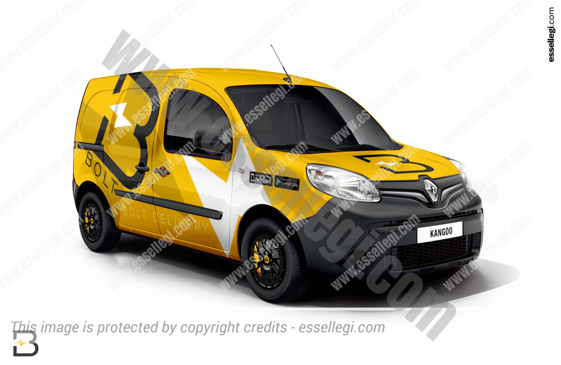 Renault Kangoo | Van Wrap Design by Essellegi. Van Signs, Van Signage, Van Wrapping, Van Signwriting, Van Wrap Designer, Signs for Van, Van Logo, Van Graphic by Essellegi.