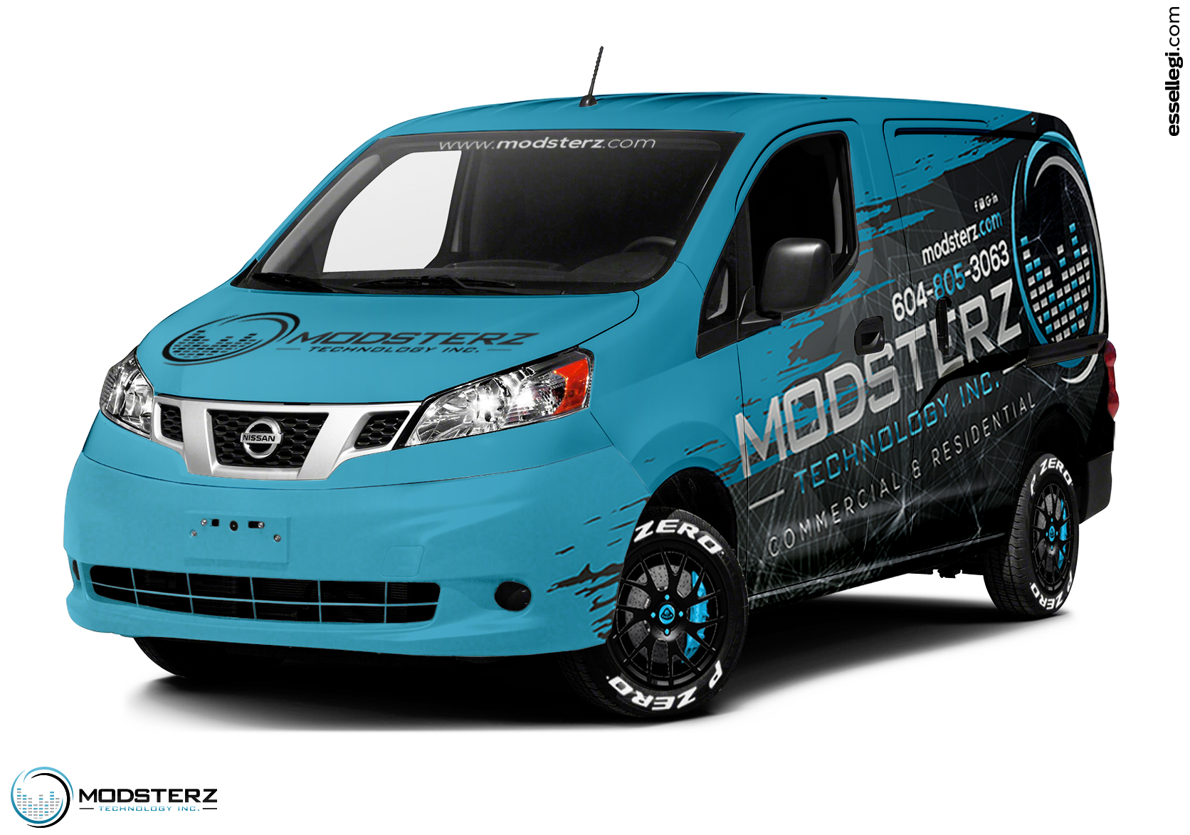 NISSAN NV200 VAN WRAP DESIGN BY ESSELLEGI
