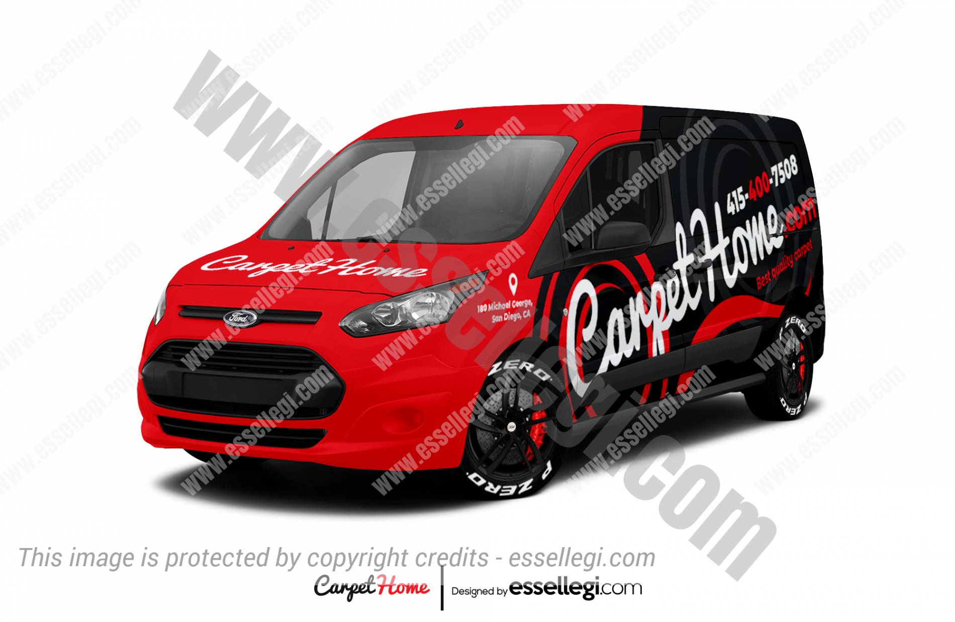 Ford Transit Connect Wrap Design. Ford Transit Connect | Van Wrap Design by Essellegi. Van Signs, Van Signage, Van Wrapping, Van Signwriting, Van Wrap Designer, Signs for Van, Van Logo, Van Graphic by Essellegi.