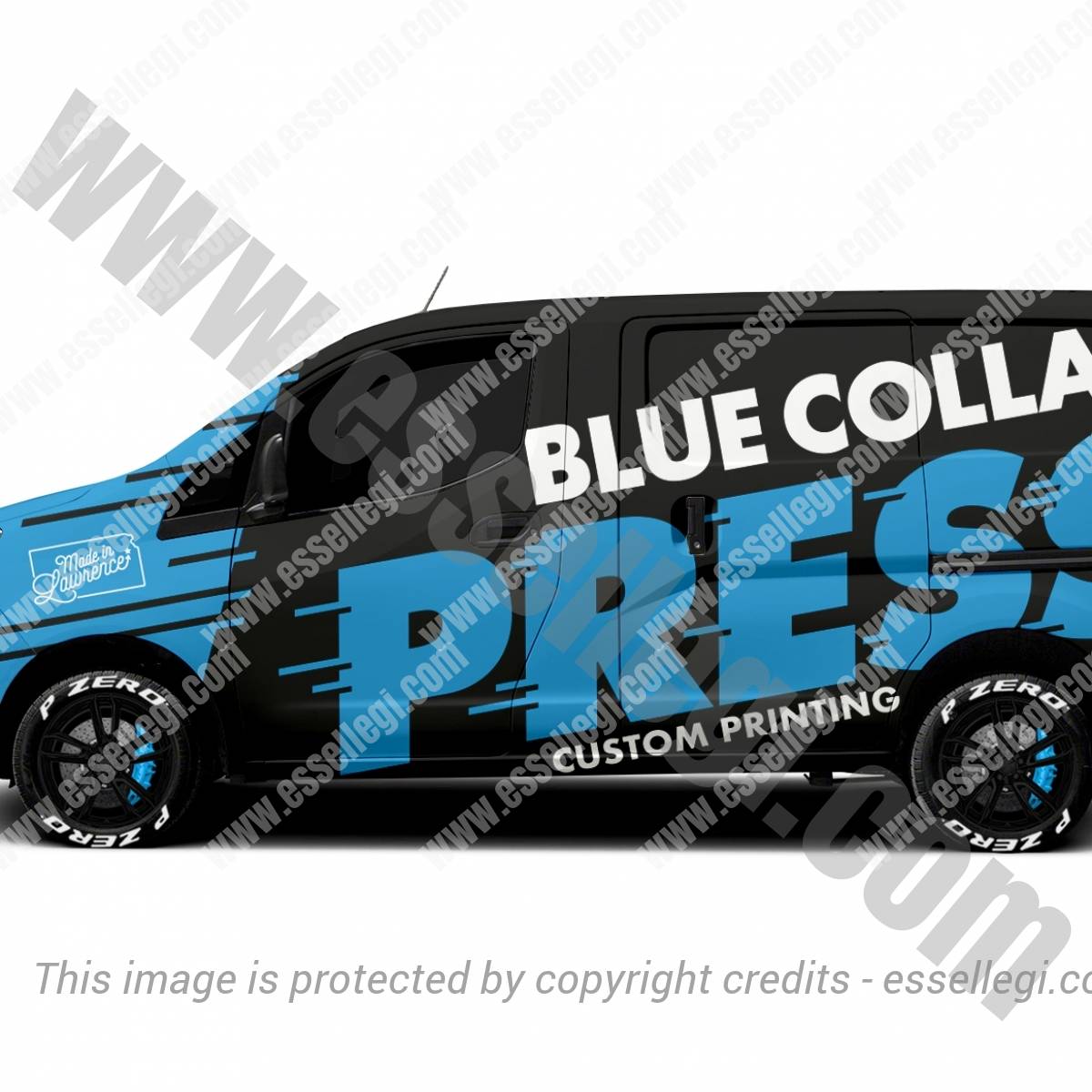 BLUE COLLAR PRESS | VAN WRAP DESIGN 🇺🇸