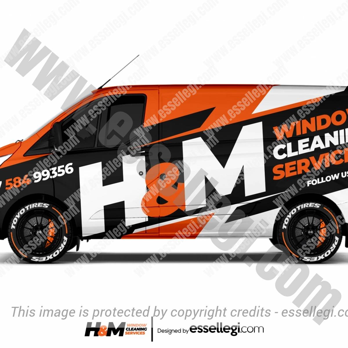 H&M WINDOW CLEANING | VAN WRAP DESIGN 🇬🇧