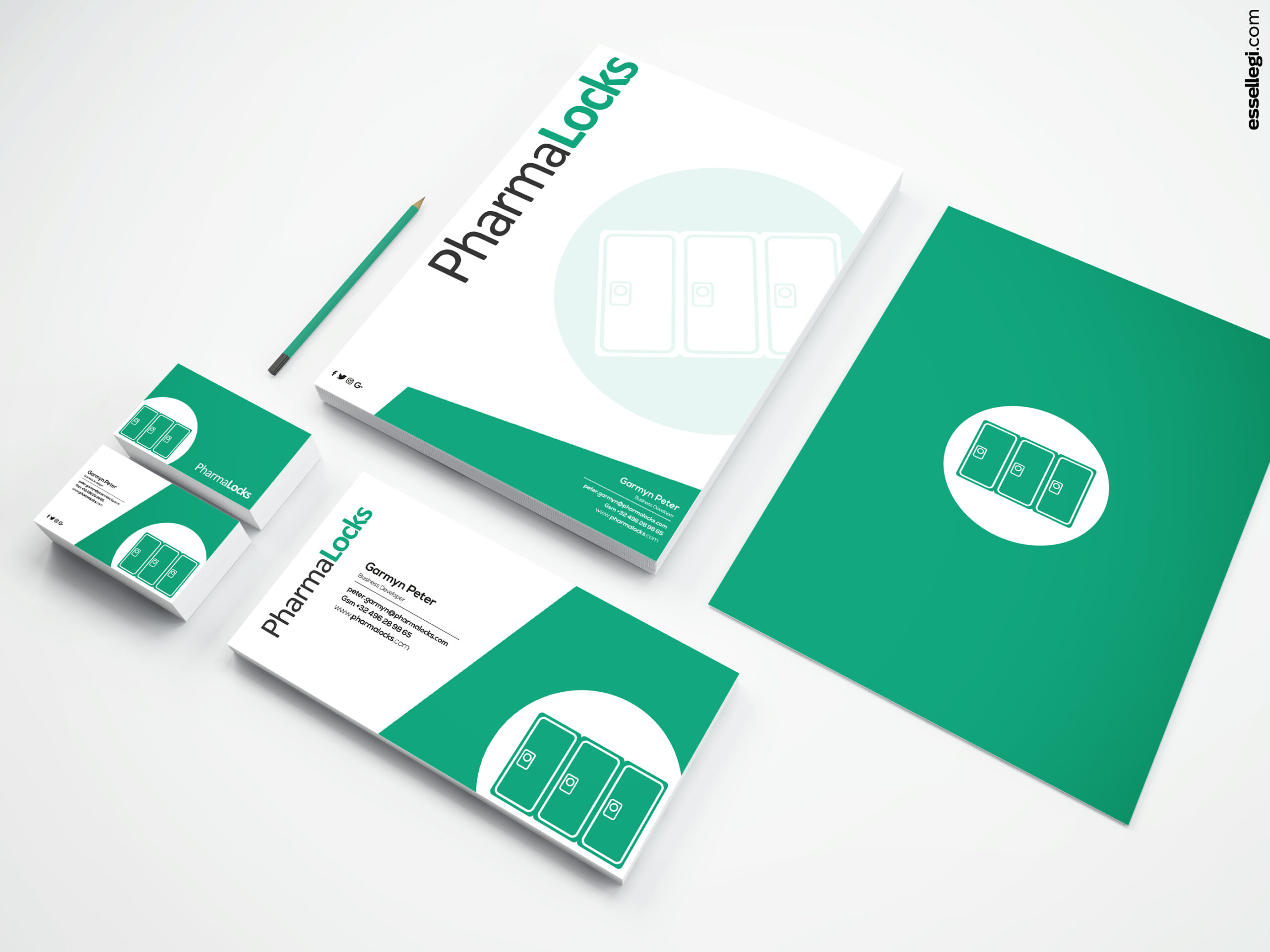 PharmaLocks Brand Identity Design by Essellegi Design