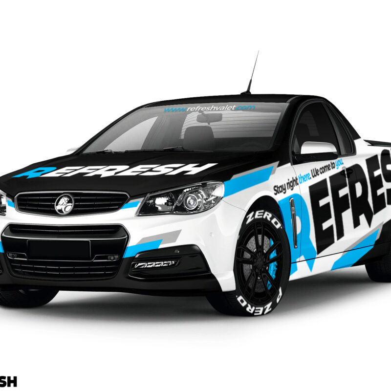 Holden Commodore Ute Wrap. Holden Commodore Ute | Ute Wrap Design by Essellegi. Ute Signs, Ute Signage, Ute Wrapping, Ute Signwriting, Ute Wrap Designer, Signs for Ute by Essellegi.