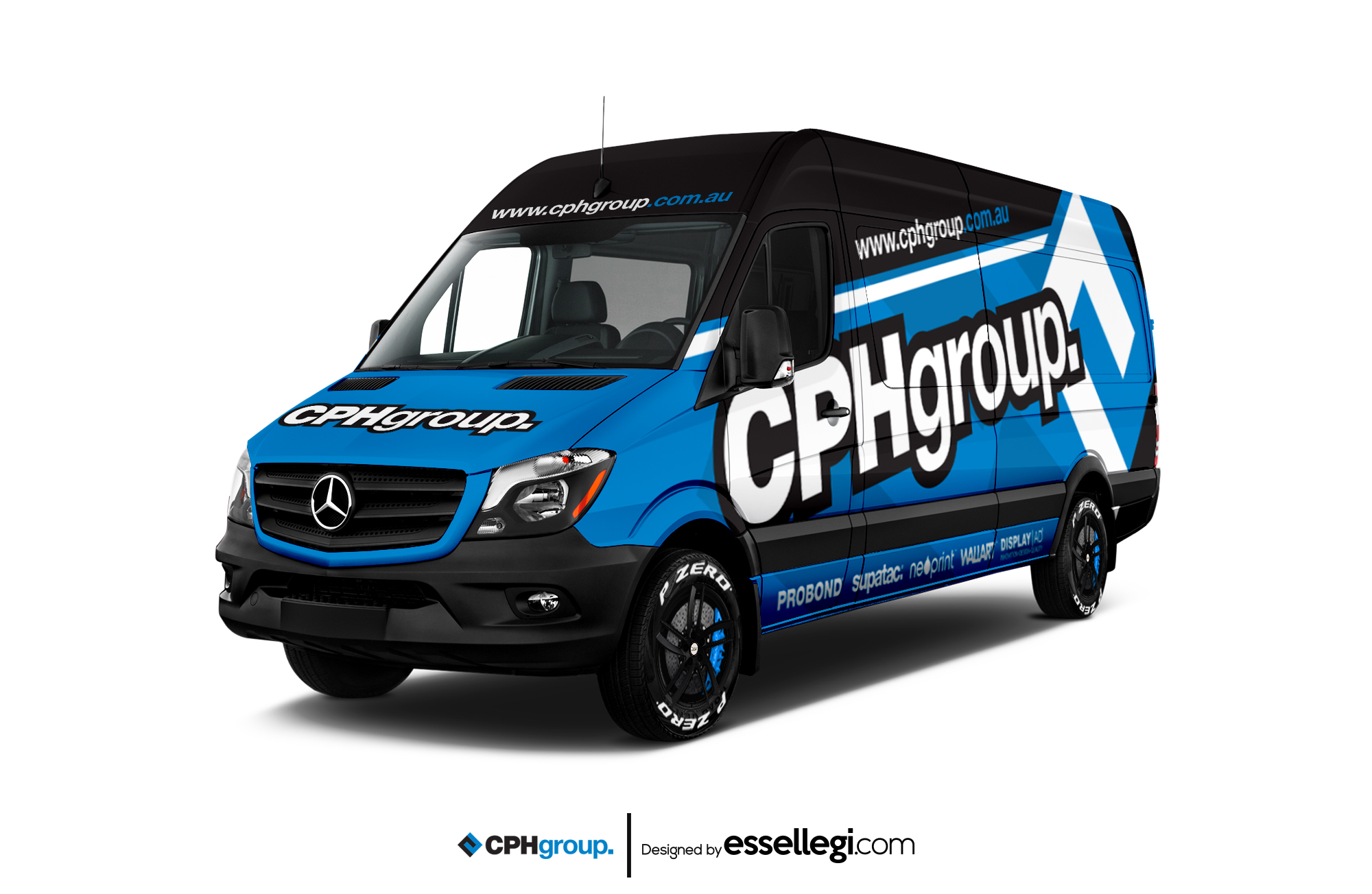 Mercedes Sprinter Wrap Design. Mercedes Sprinter | Van Wrap Design by Essellegi. Van Signs, Van Signage, Van Wrapping, Van Signwriting, Van Wrap Designer, Signs for Van, Van Logo, Van Graphic by Essellegi.