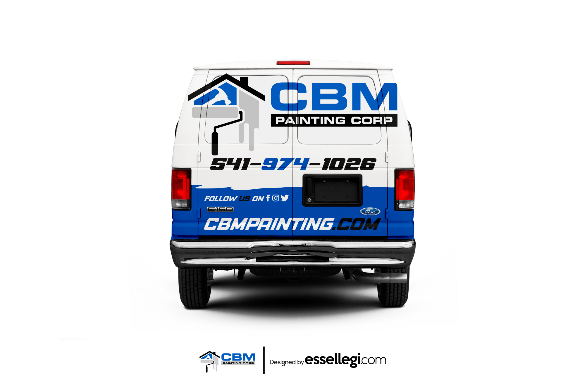 Ford E150 Wrap Design. Ford E150 | Van Wrap Design by Essellegi. Van Signs, Van Signage, Van Wrapping, Van Signwriting, Van Wrap Designer, Signs for Van, Van Logo, Van Graphic by Essellegi.