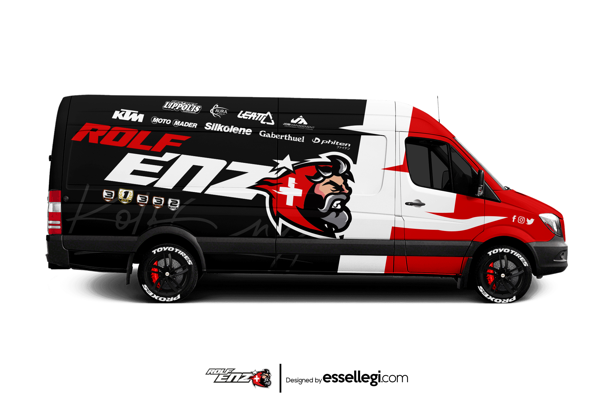 Mercedes Sprinter Long High Roof Van Wrap Design by