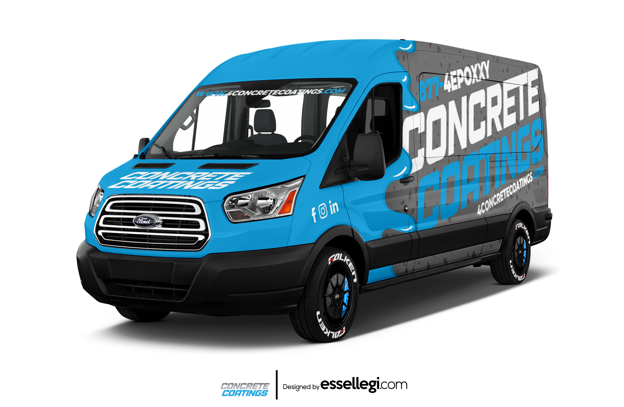 Ford Transit Wrap Design. Ford Transit | Van Wrap Design by Essellegi. Van Signs, Van Signage, Van Wrapping, Van Signwriting, Van Wrap Designer, Signs for Van, Van Logo, Van Graphic by Essellegi.