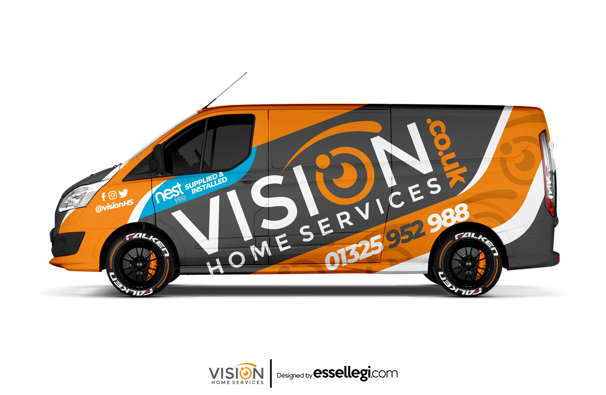 Ford Transit Custom Wrap Design. Ford Transit Custom | Van Wrap Design by Essellegi. Van Signs, Van Signage, Van Wrapping, Van Signwriting, Van Wrap Designer, Signs for Van, Van Logo, Van Graphic by Essellegi.