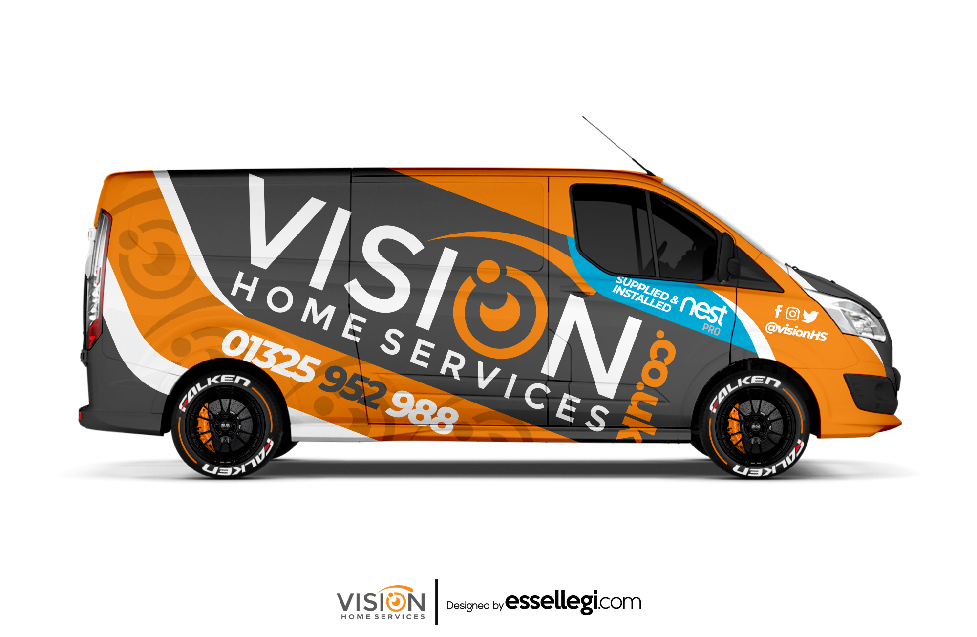 Ford Transit Custom Wrap Design. Ford Transit Custom | Van Wrap Design by Essellegi. Van Signs, Van Signage, Van Wrapping, Van Signwriting, Van Wrap Designer, Signs for Van, Van Logo, Van Graphic by Essellegi.