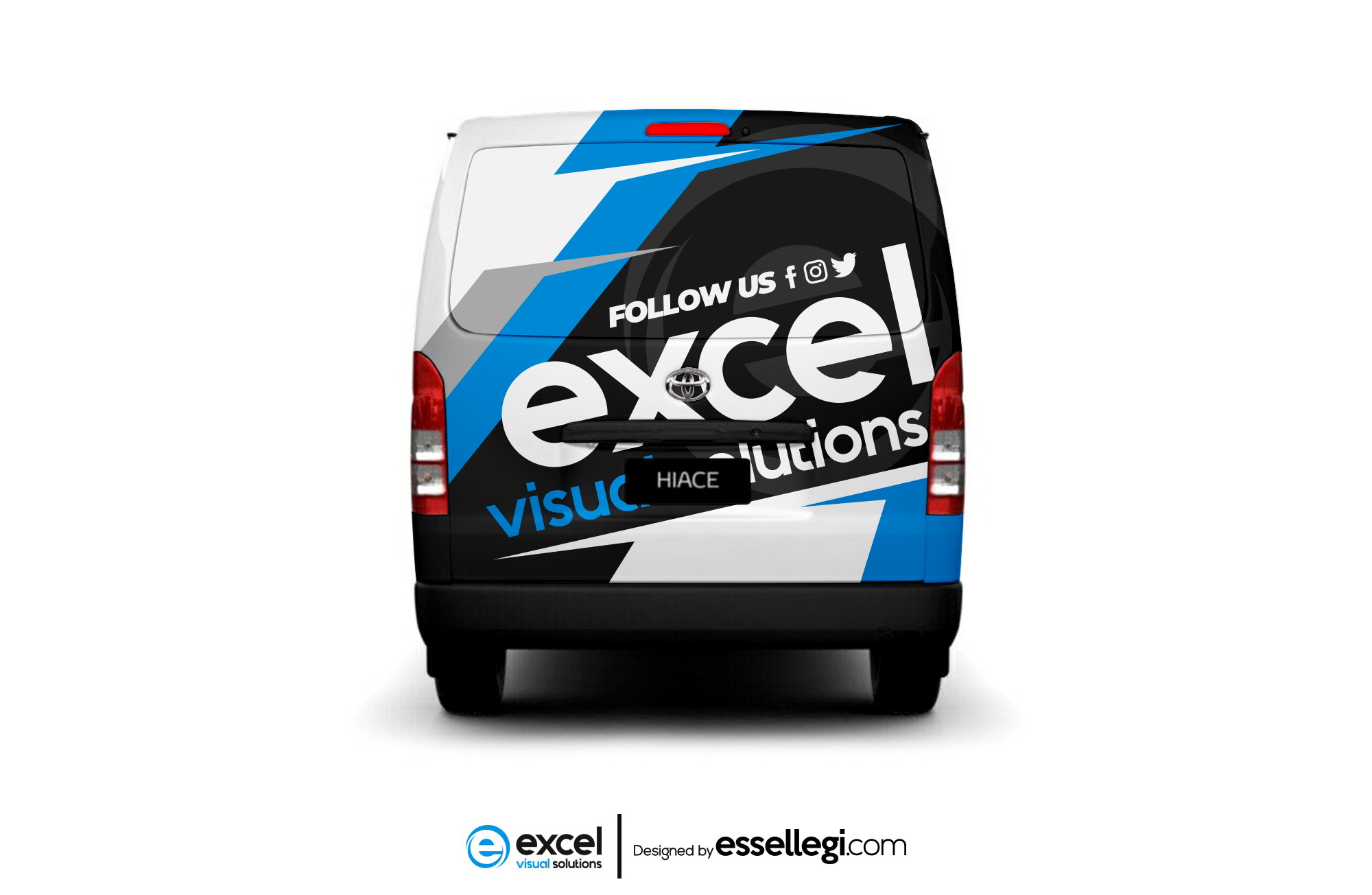 Toyota Hiace Wrap Design. Toyota Hiace | Van Wrap Design by Essellegi. Van Signs, Van Signage, Van Wrapping, Van Signwriting, Van Wrap Designer, Signs for Van, Van Logo, Van Graphic by Essellegi.