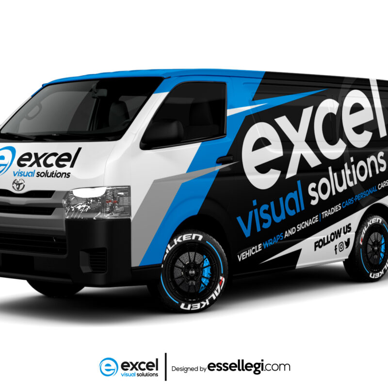 Toyota Hiace Wrap Design. Toyota Hiace | Van Wrap Design by Essellegi. Van Signs, Van Signage, Van Wrapping, Van Signwriting, Van Wrap Designer, Signs for Van, Van Logo, Van Graphic by Essellegi.