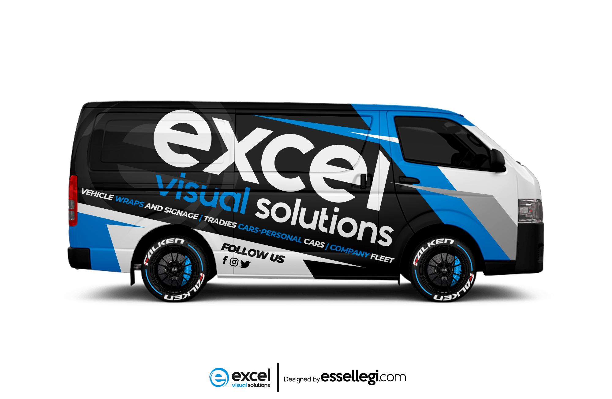 Toyota Hiace Wrap Design. Toyota Hiace | Van Wrap Design by Essellegi. Van Signs, Van Signage, Van Wrapping, Van Signwriting, Van Wrap Designer, Signs for Van, Van Logo, Van Graphic by Essellegi.