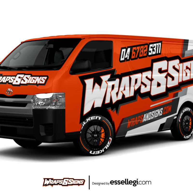 Toyota Hiace Wrap Design. Toyota Hiace | Van Wrap Design by Essellegi. Van Signs, Van Signage, Van Wrapping, Van Signwriting, Van Wrap Designer, Signs for Van, Van Logo, Van Graphic by Essellegi.