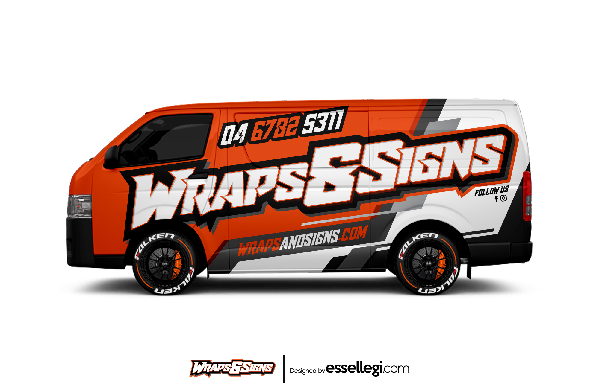 Toyota Hiace Wrap Design. Toyota Hiace | Van Wrap Design by Essellegi. Van Signs, Van Signage, Van Wrapping, Van Signwriting, Van Wrap Designer, Signs for Van, Van Logo, Van Graphic by Essellegi.