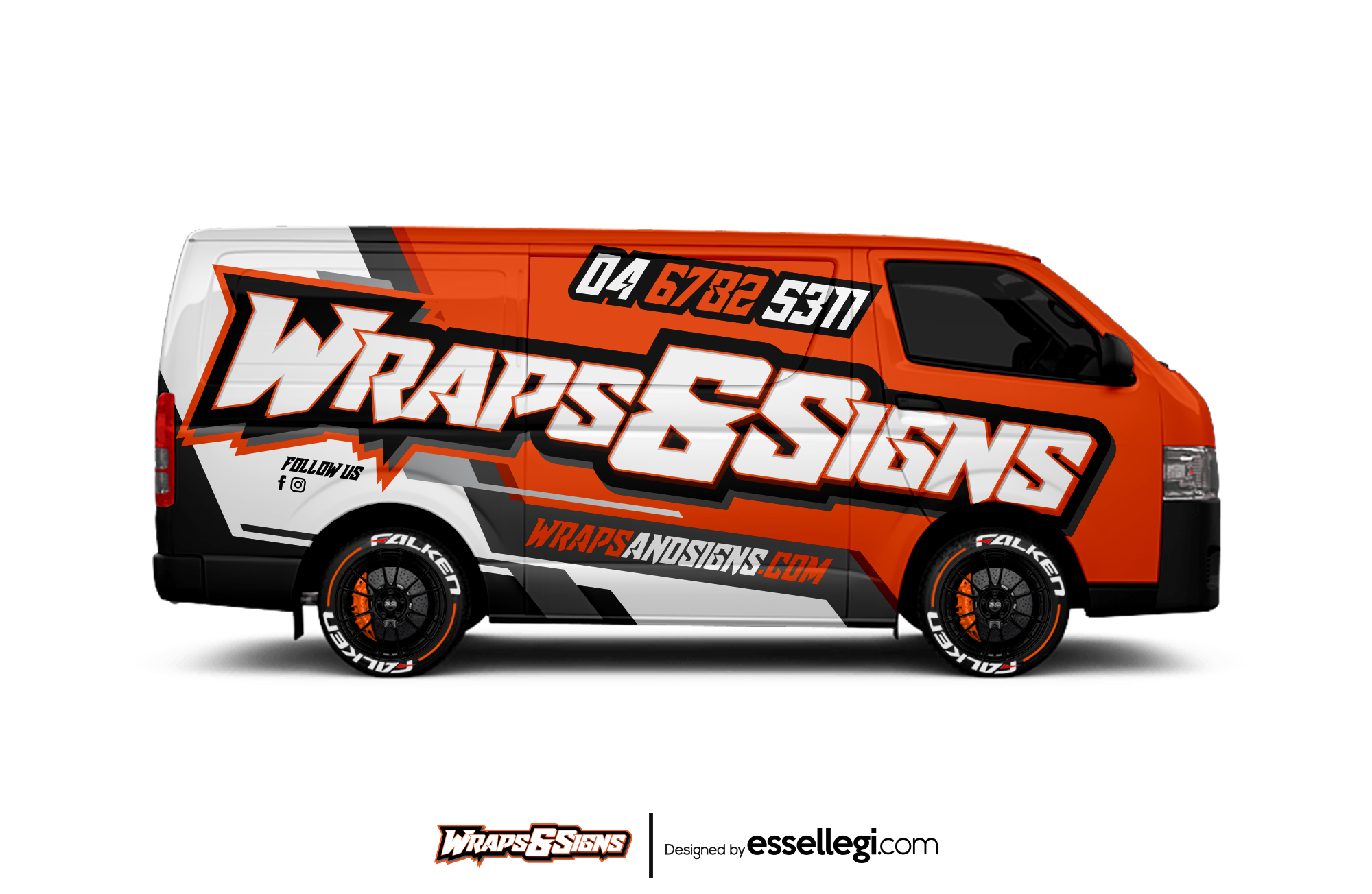 Toyota Hiace Wrap Design. Toyota Hiace | Van Wrap Design by Essellegi. Van Signs, Van Signage, Van Wrapping, Van Signwriting, Van Wrap Designer, Signs for Van, Van Logo, Van Graphic by Essellegi.