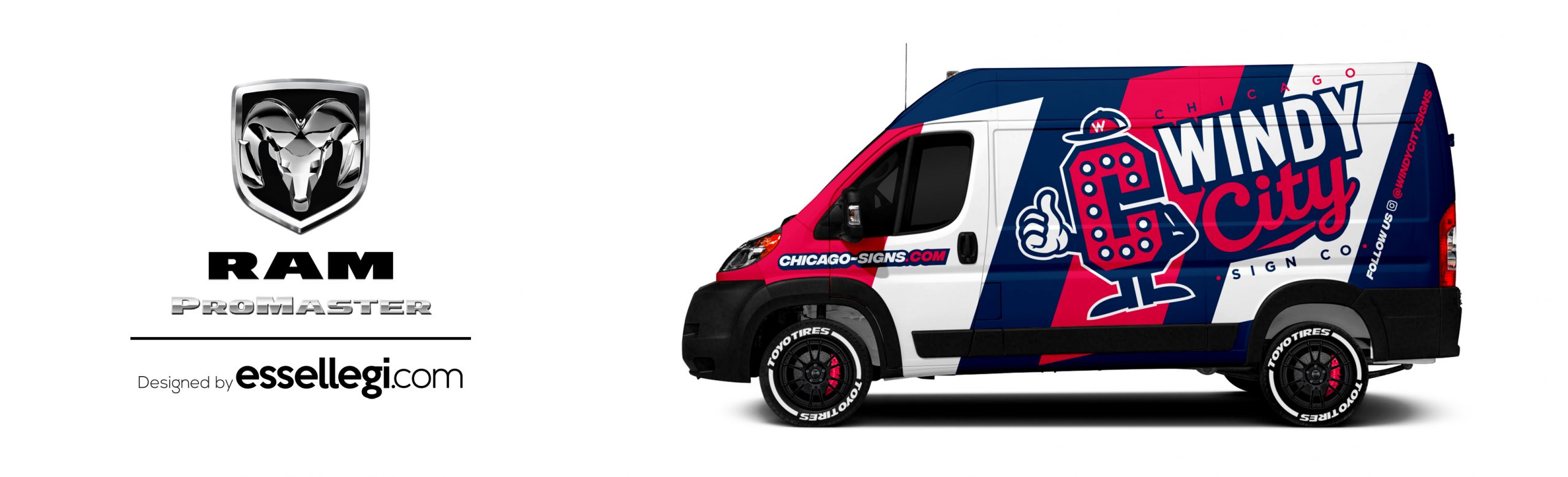 Dodge RAM ProMaster Wrap Design. Dodge RAM ProMaster | Van Wrap Design by Essellegi. Van Signs, Van Signage, Van Wrapping, Van Signwriting, Van Wrap Designer, Signs for Van, Van Logo, Van Graphic by Essellegi.