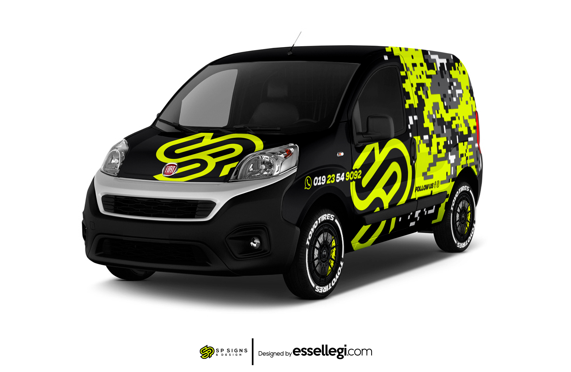 Fiat Fiorino Wrap Design. Fiat Fiorino Wrap | Van Wrap Design by Essellegi. Van Signs, Van Signage, Van Wrapping, Van Signwriting, Van Wrap Designer, Signs for Van, Van Logo, Van Graphic by Essellegi.