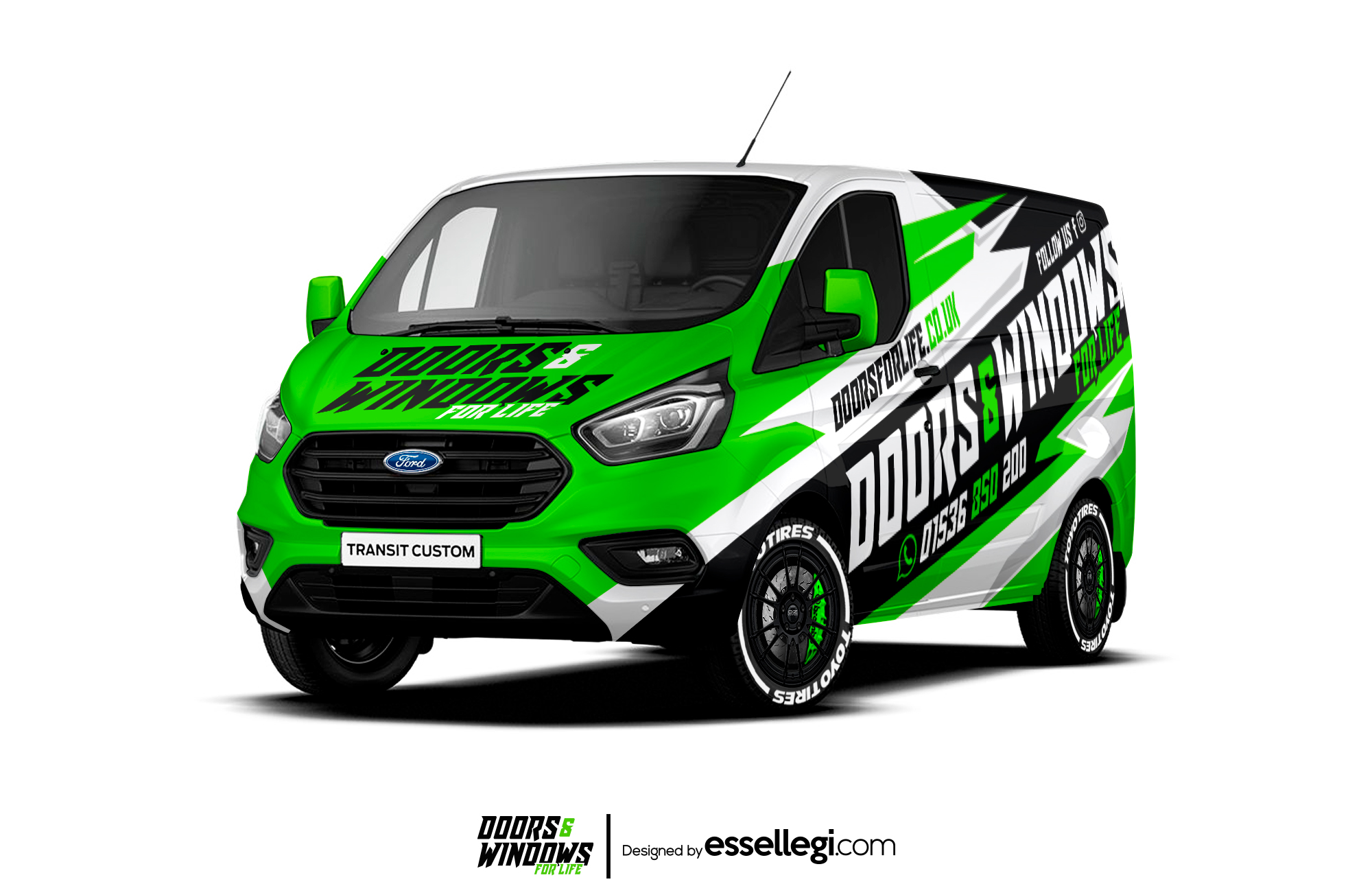 Ford Transit Custom Wrap Design. Ford Transit Custom Wrap | Van Wrap Design by Essellegi. Van Signs, Van Signage, Van Wrapping, Van Signwriting, Van Wrap Designer, Signs for Van, Van Logo, Van Graphic by Essellegi.