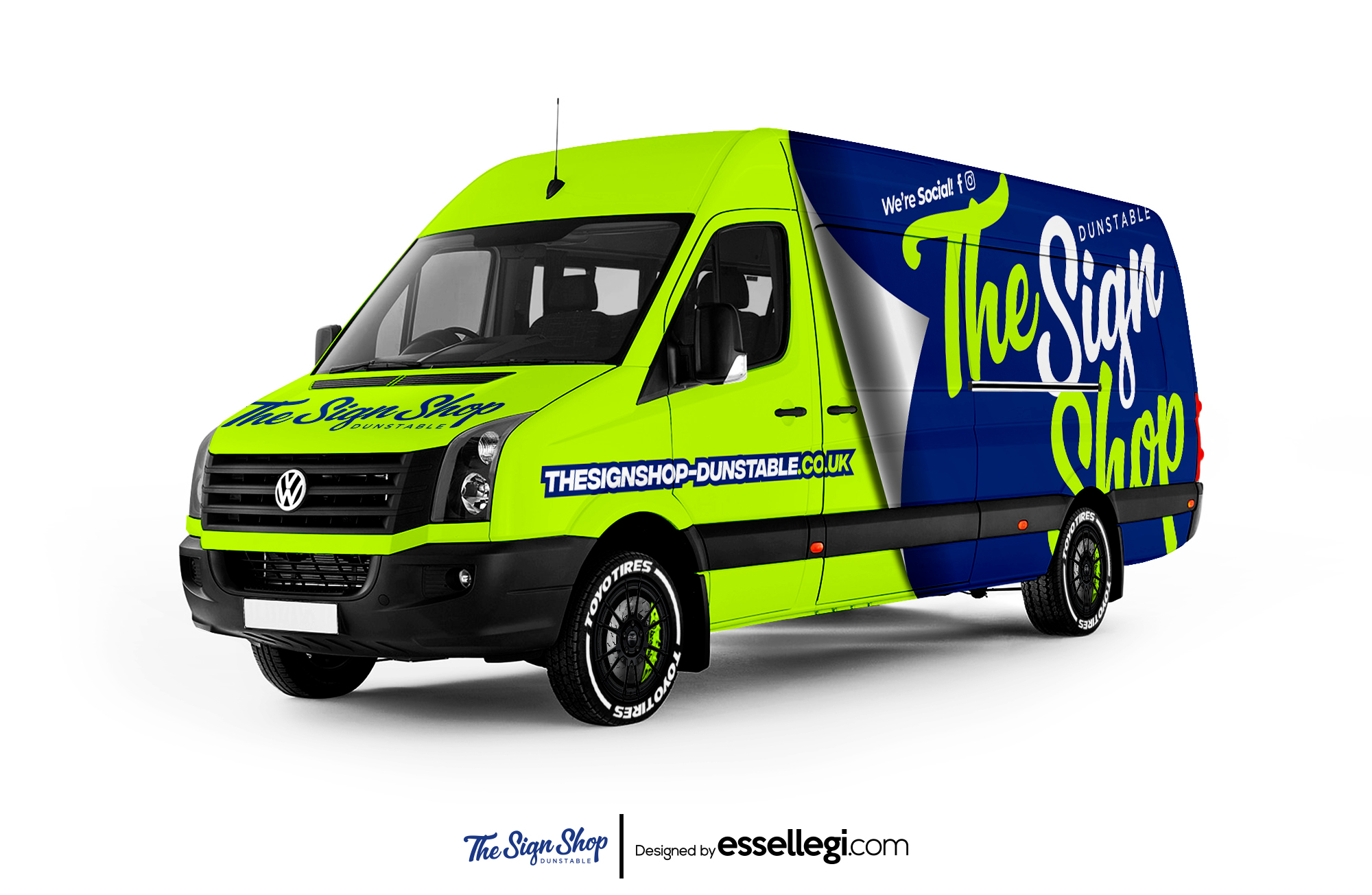VW Crafter Wrap Design. VW Crafter Custom Wrap | Van Wrap Design by Essellegi. Van Signs, Van Signage, Van Wrapping, Van Signwriting, Van Wrap Designer, Signs for Van, Van Logo, Van Graphic by Essellegi.