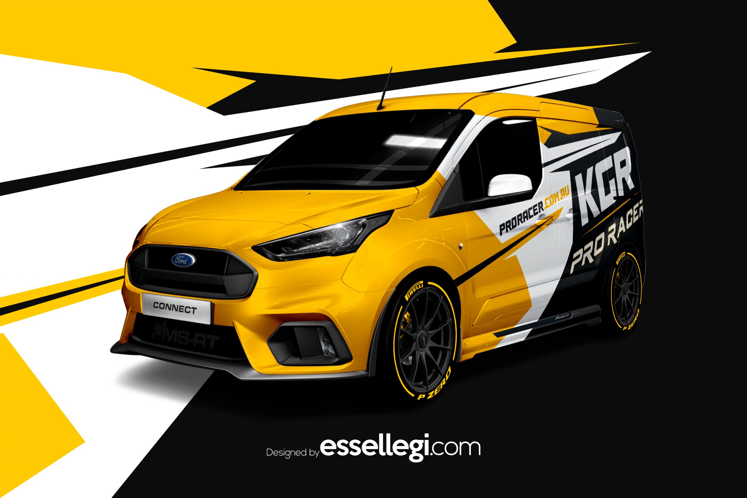 Ford Transit Connect MS-RT Wrap Design. Ford Transit Connect Wrap | Van Wrap Design by Essellegi. Van Signs, Van Signage, Van Wrapping, Van Signwriting, Van Wrap Designer, Signs for Van, Van Logo, Van Graphic by Essellegi.