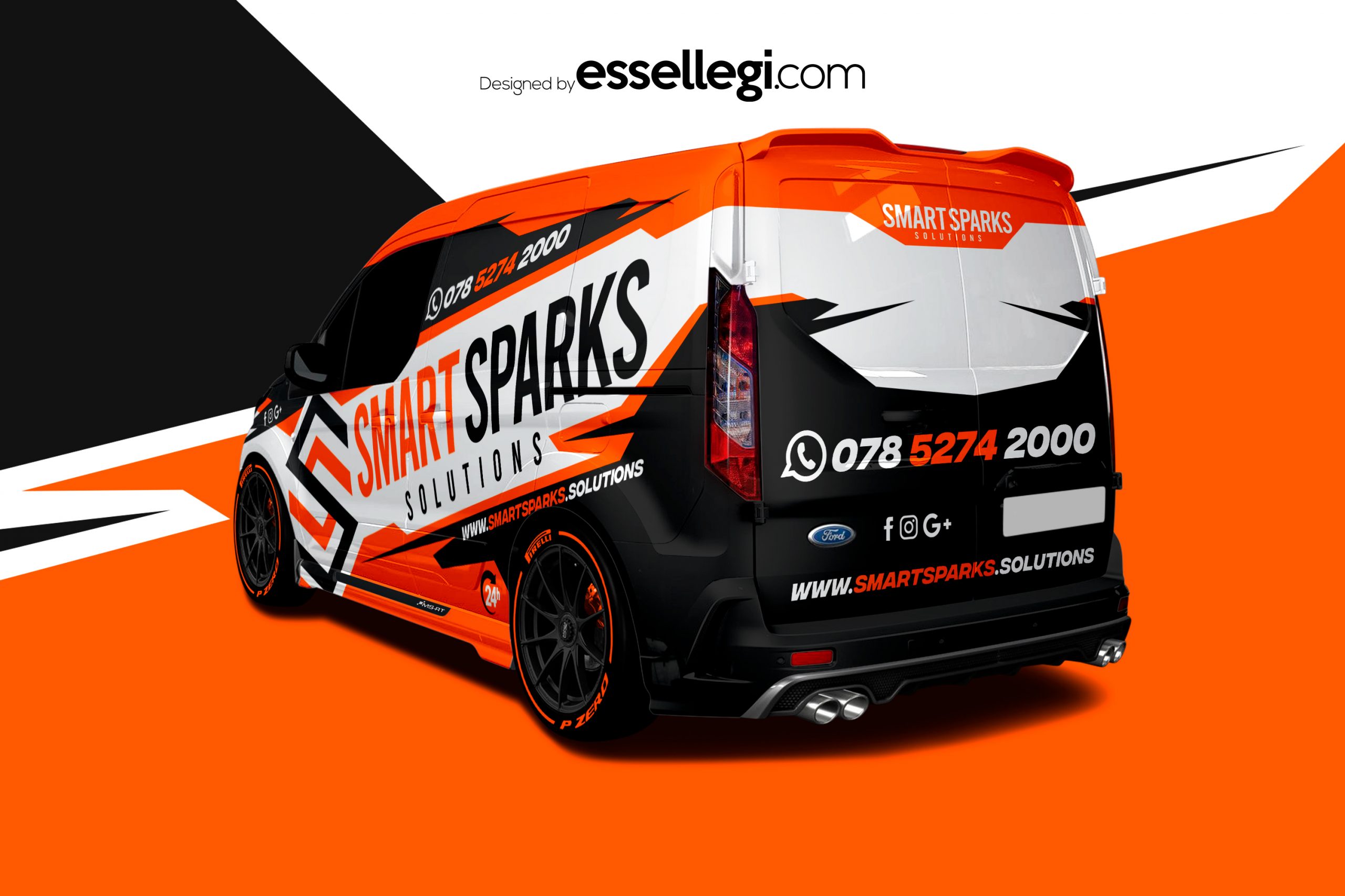 Ford Transit Connect MS-RT Wrap Design. Ford Transit Connect Wrap | Van Wrap Design by Essellegi. Van Signs, Van Signage, Van Wrapping, Van Signwriting, Van Wrap Designer, Signs for Van, Van Logo, Van Graphic by Essellegi.