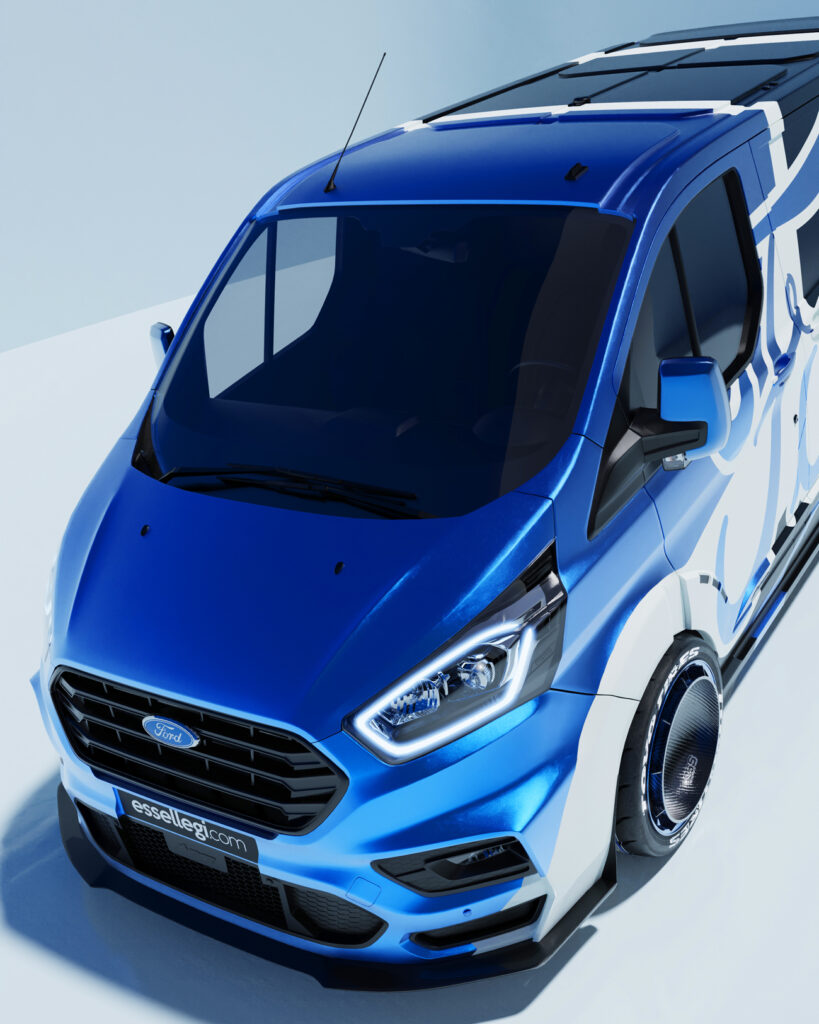 Transit Custom Msrt Rear Side Windows Best Ford MS-RT Transit Custom Wrap for Wrap Shop by essellegi.com