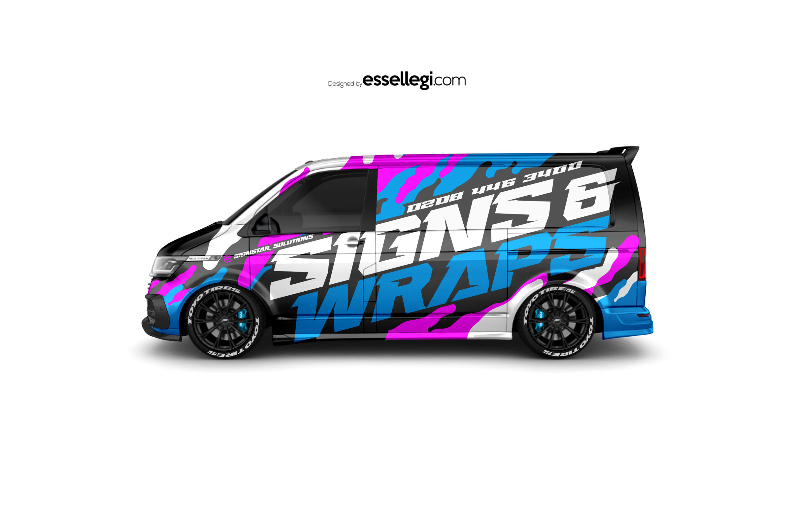 Volkswagen Transporter Wrap Design. VW Transporter Wrap | Van Wrap Design by Essellegi. Van Signs, Van Signage, Van Wrapping, Van Signwriting, Van Wrap Designer, Signs for Van, Van Logo, Van Graphic by Essellegi.