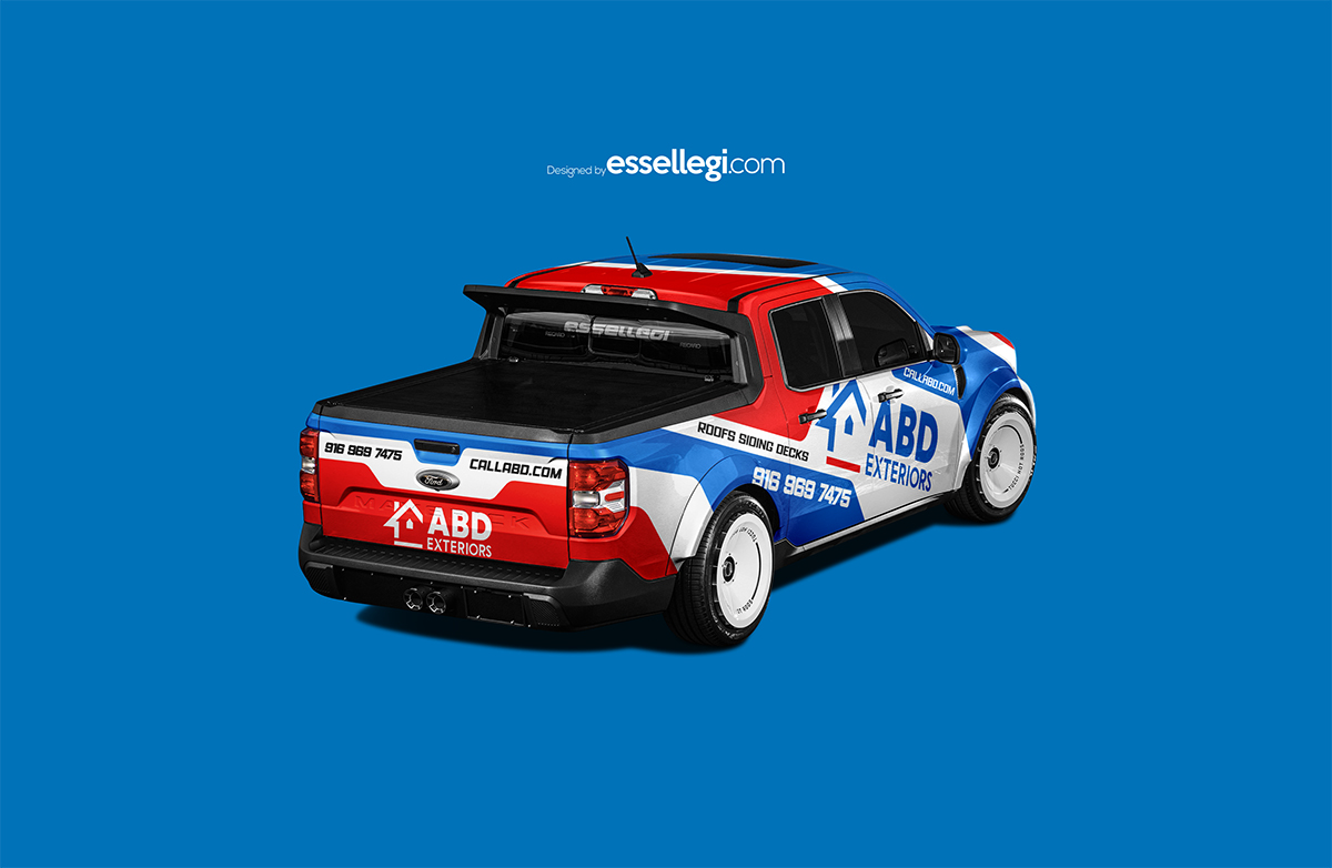 Ford Maverick Wrap Design. Ford Maverick Custom Wrap | Van Wrap Design by Essellegi. Van Signs, Van Signage, Van Wrapping, Van Signwriting, Van Wrap Designer, Signs for Van, Van Logo, Van Graphic by Essellegi.