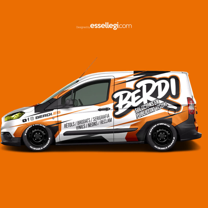 Ford Transit Courier Wrap Design. Ford Transit Courier Wrap | Van Wrap Design by Essellegi. Van Signs, Van Signage, Van Wrapping, Van Signwriting, Van Wrap Designer, Signs for Van, Van Logo, Van Graphic by Essellegi.
