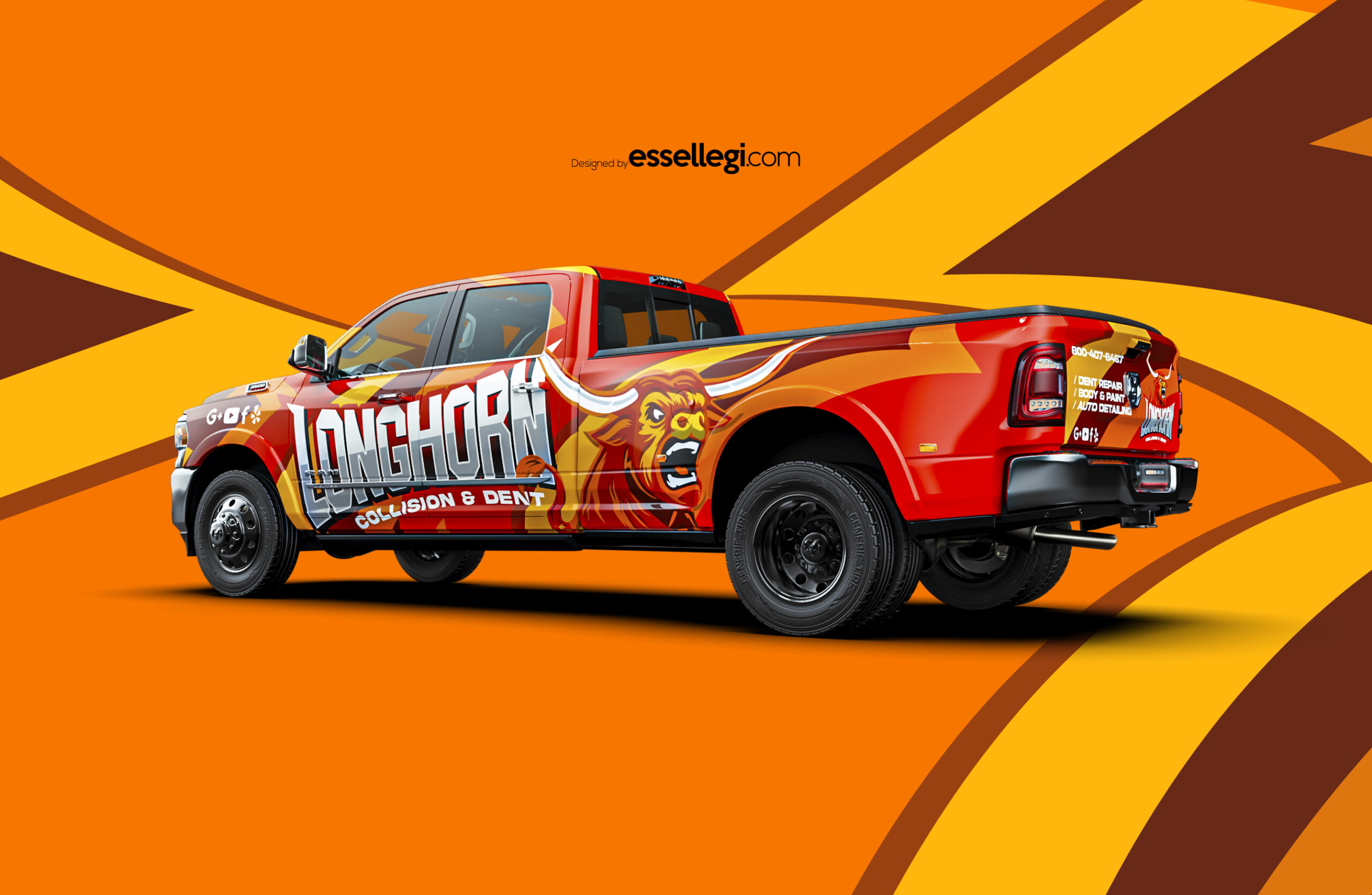 RAM 3500 Wrap Design. RAM 3500 Wrap | Truck Wrap Design by Essellegi. Truck Signs, Truck Signage, Truck Wrapping, Truck Signwriting, Truck Wrap Designer, Signs for Truck, Truck Logo, Truck Graphic by Essellegi.
