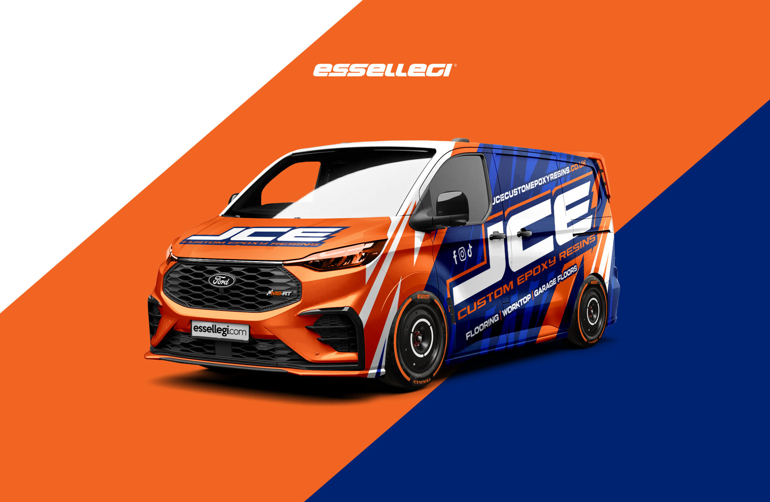 Ford Transit Custom Wrap Design Epoxy Business. Transit Custom Wrap | Van Wrap Design by Essellegi. Van Signs, Van Signage, Van Wrapping, Van Signwriting, Van Wrap Designer, Signs for Van, Van Logo, Van Graphic by Essellegi.