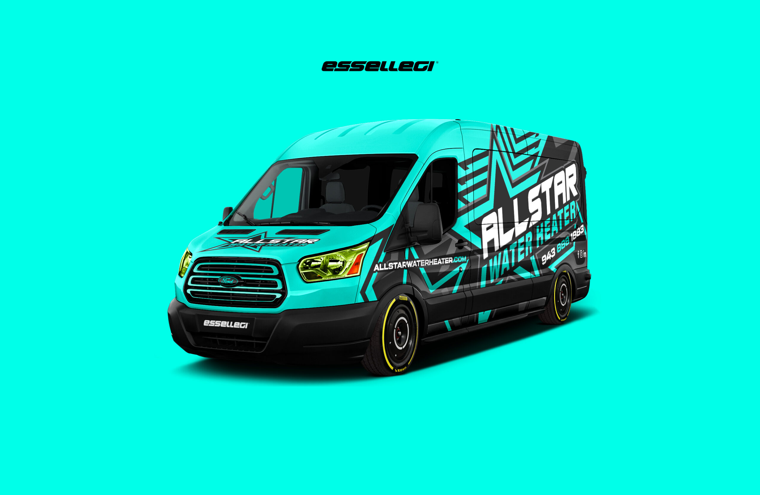 Ford Transit Wrap Design. Ford Transit Wrap | Van Wrap Design by Essellegi. Van Signs, Van Signage, Van Wrapping, Van Signwriting, Van Wrap Designer, Signs for Van, Van Logo, Van Graphic by Essellegi.