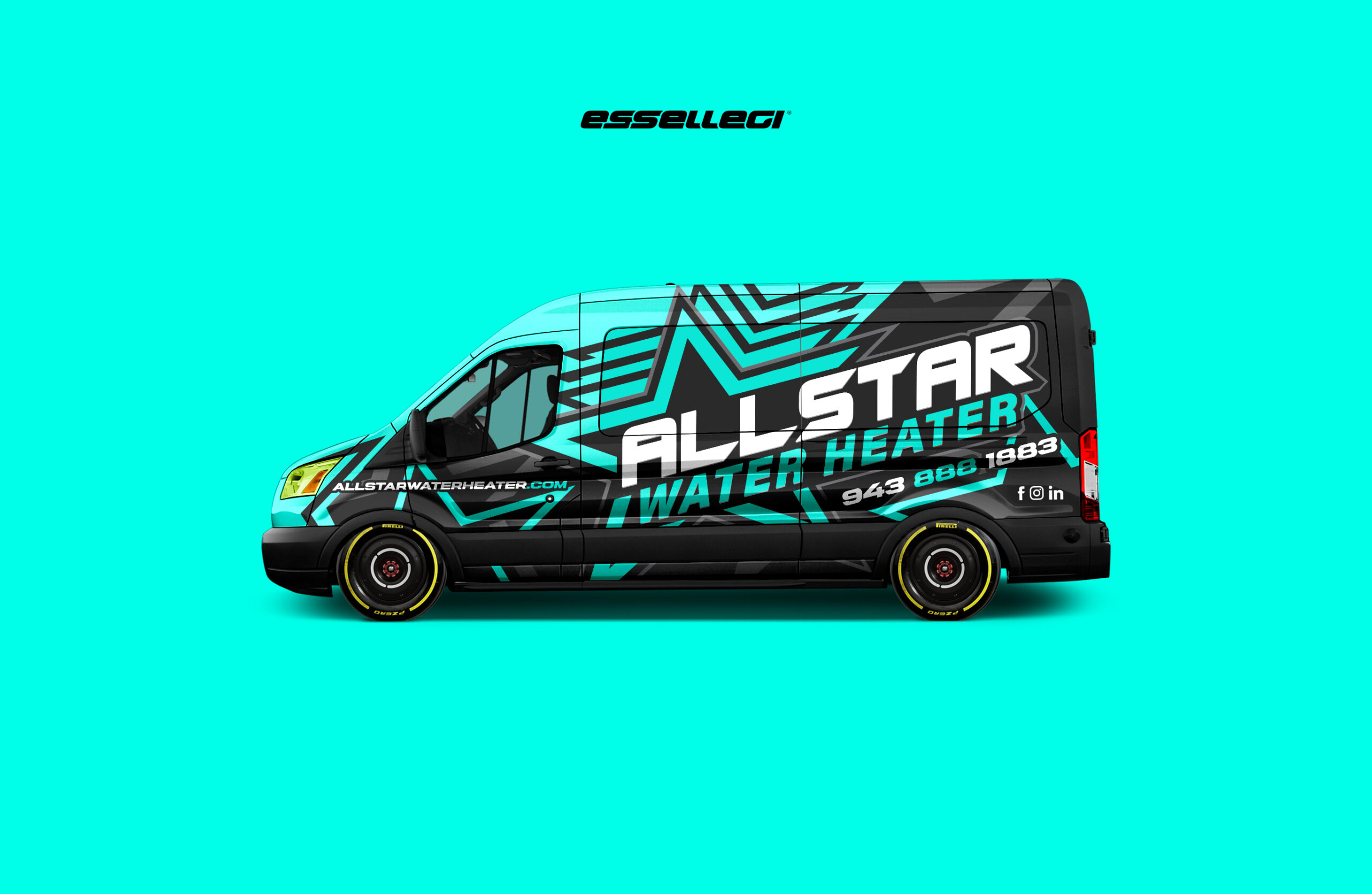Ford Transit Wrap Design. Ford Transit Wrap | Van Wrap Design by Essellegi. Van Signs, Van Signage, Van Wrapping, Van Signwriting, Van Wrap Designer, Signs for Van, Van Logo, Van Graphic by Essellegi.