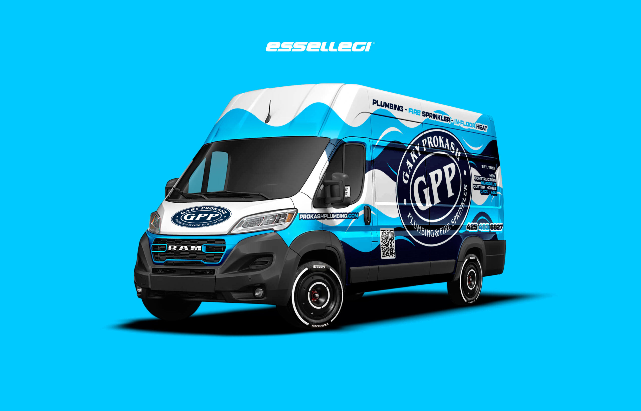RAM ProMaster Wrap Design. RAM ProMaster Wrap | Van Wrap Design by Essellegi. Van Signs, Van Signage, Van Wrapping, Van Signwriting, Van Wrap Designer, Signs for Van, Van Logo, Van Graphic by Essellegi.